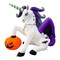 GOOSH 6FT Inflatable Halloween Unicorn with Pumpkin – Light-Up Yard Decoration